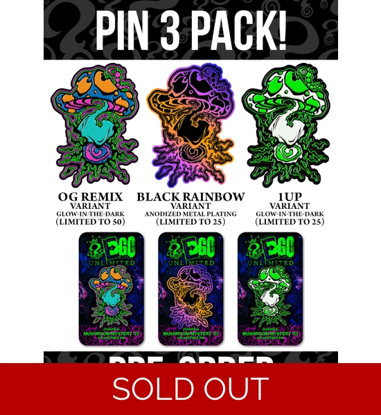 Mushroom Mystery '23 Pin 3 PACK